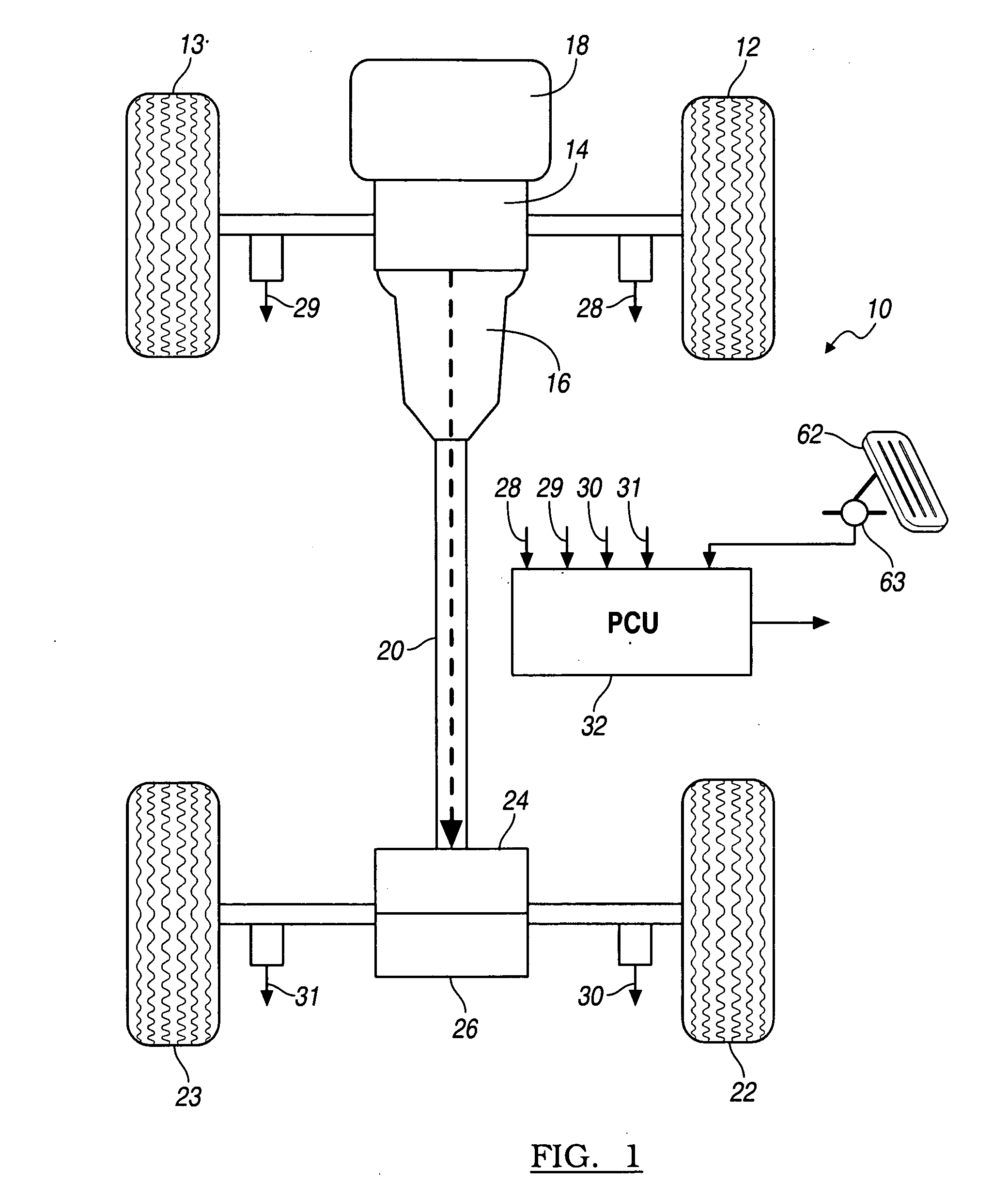Reducing Oscillations in a Motor Vehicle Driveline