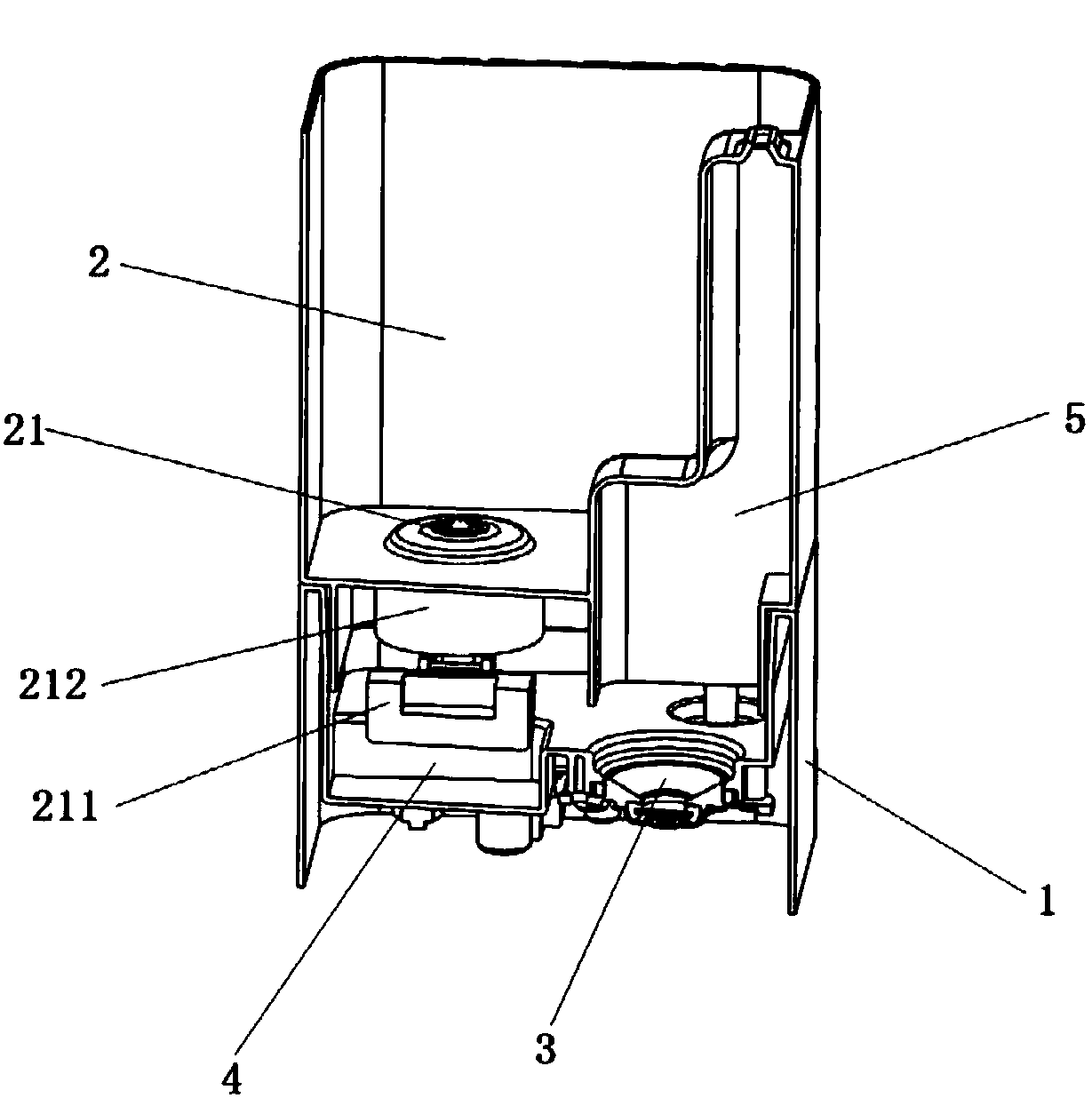 Humidifier with double-valve structure