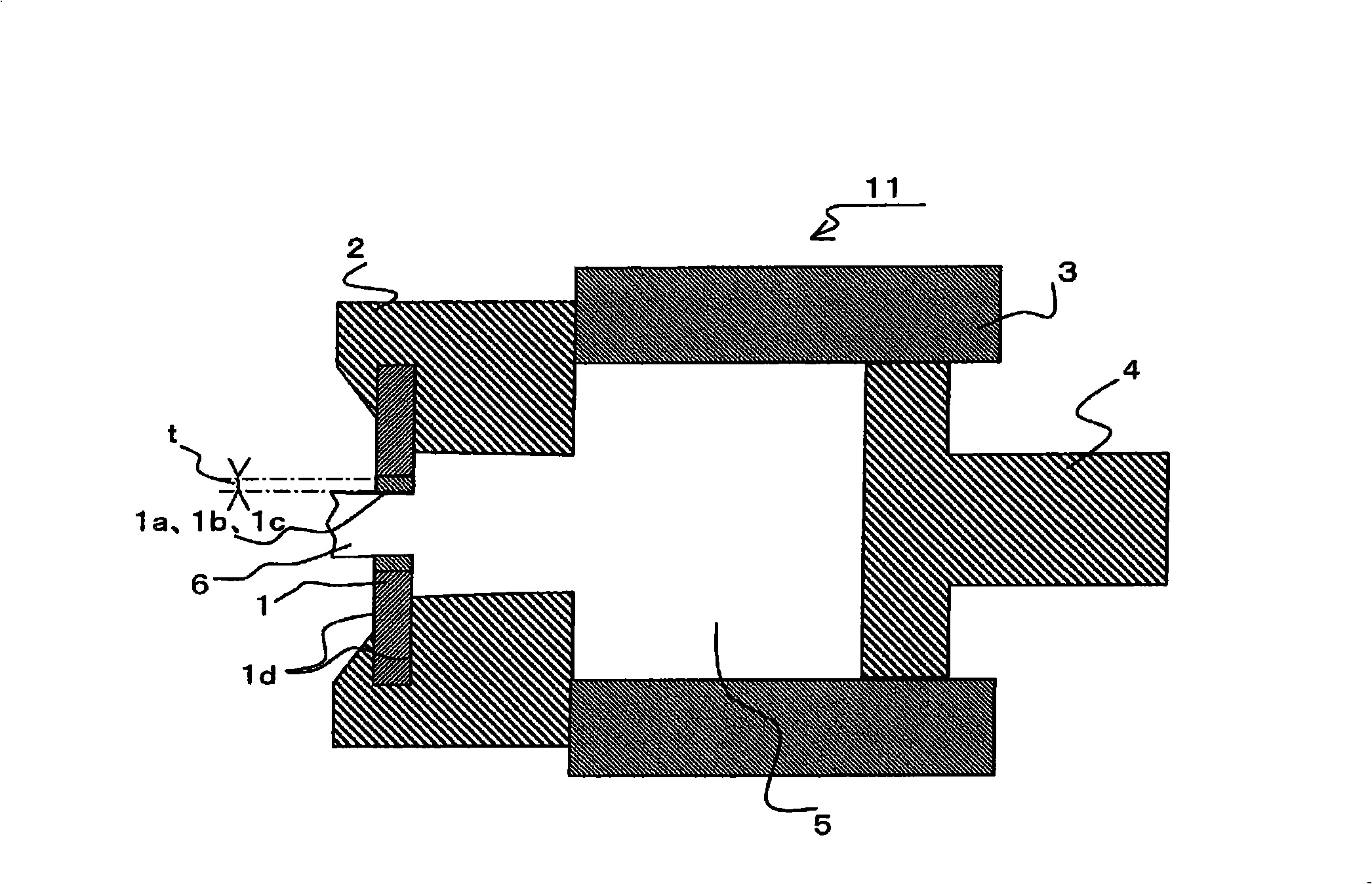 Sintered body and method for producing same sliding member, film-forming material and die for hot extrusion molding each using such sintered body and hot extrusion molding apparatus and hot extrusio