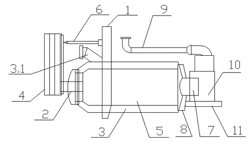 Device for melting thermo-sensitive film master batch by adopting form of vacuum tank