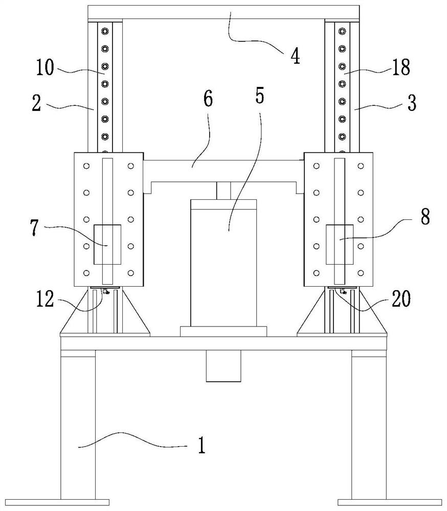 Hoisting device for rapid lifting of pressure chamber of true triaxial testing machine