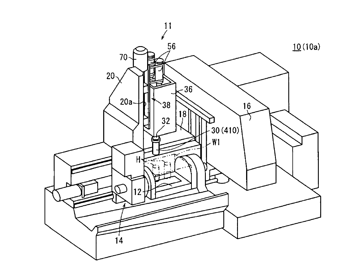 Tool head, machine tool and boring method of bore of cylinder block using the machine tool