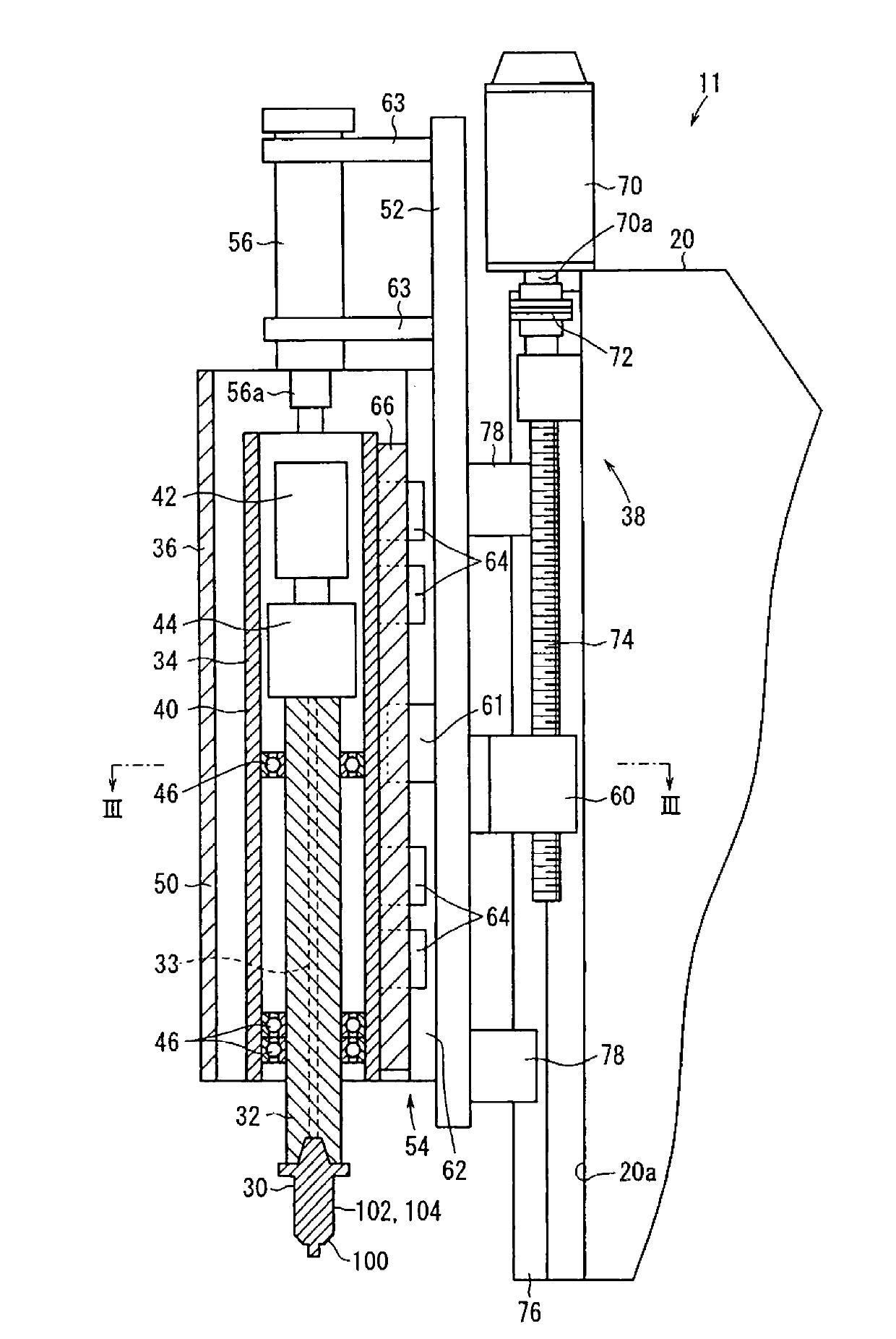 Tool head, machine tool and boring method of bore of cylinder block using the machine tool