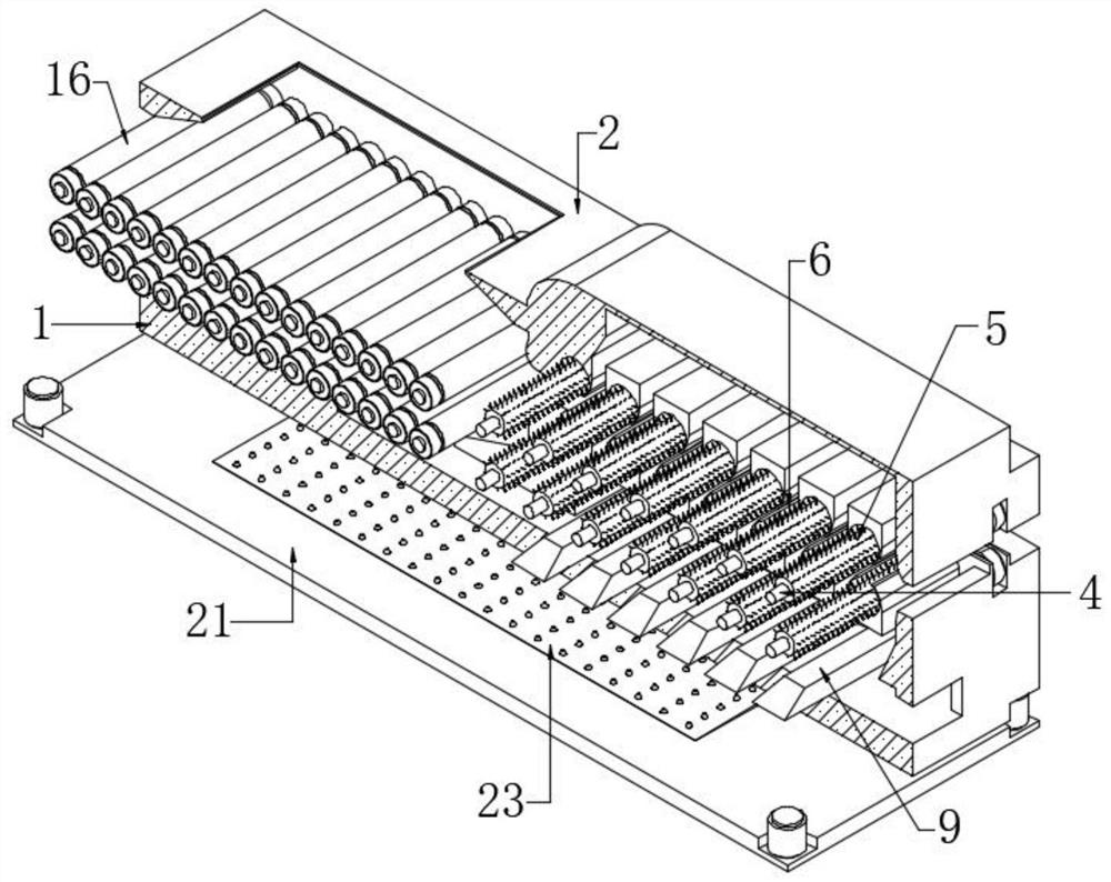 Drying, pressing, leveling and dehumidifying treatment device for paper products