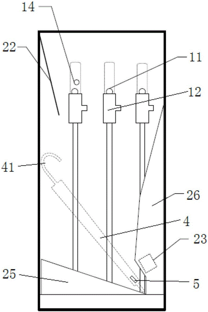 Rod-hanging type automatic umbrella borrowing machine and control method thereof