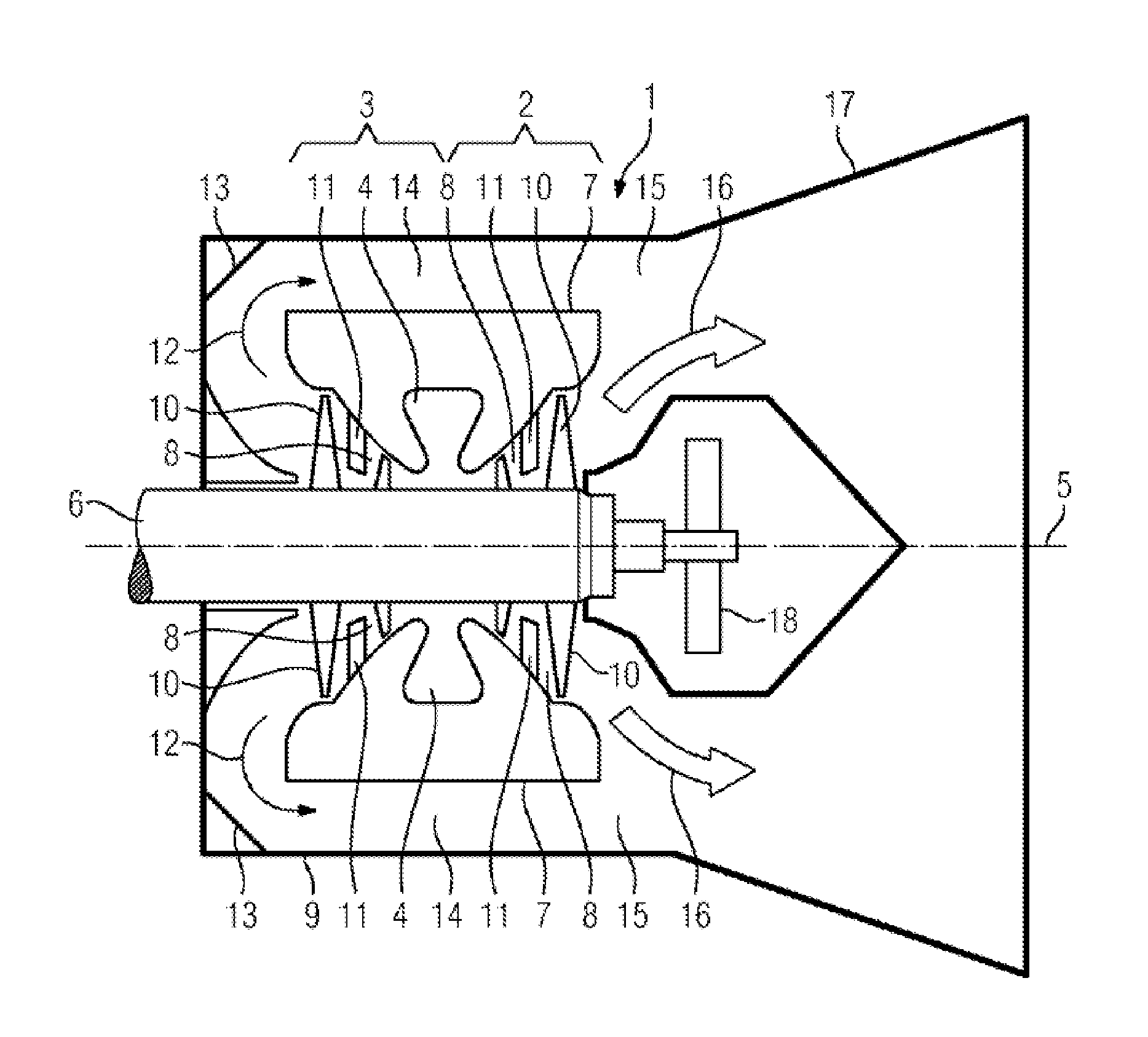 Low-pressure turbine