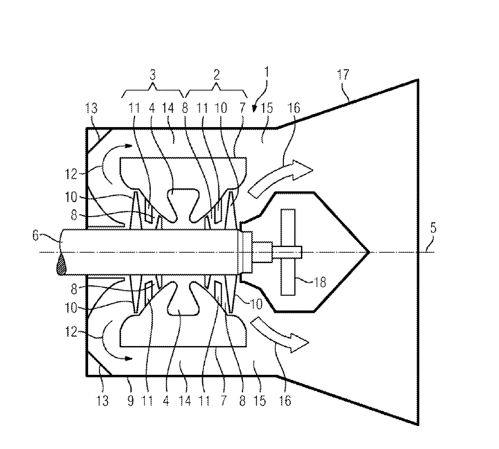 Low-pressure turbine