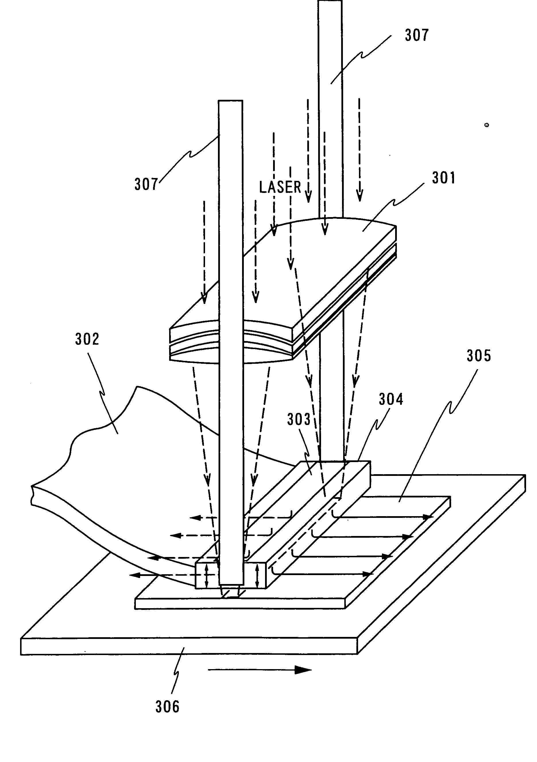 Laser irradiating apparatus and method of manufacturing semiconductor apparatus