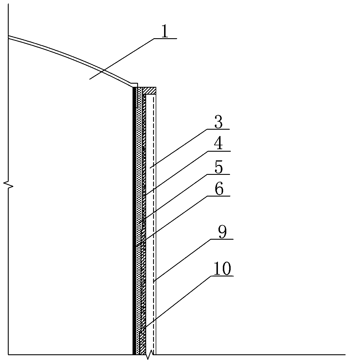 Underground storage tank structure for liquefied natural gas and construction method thereof