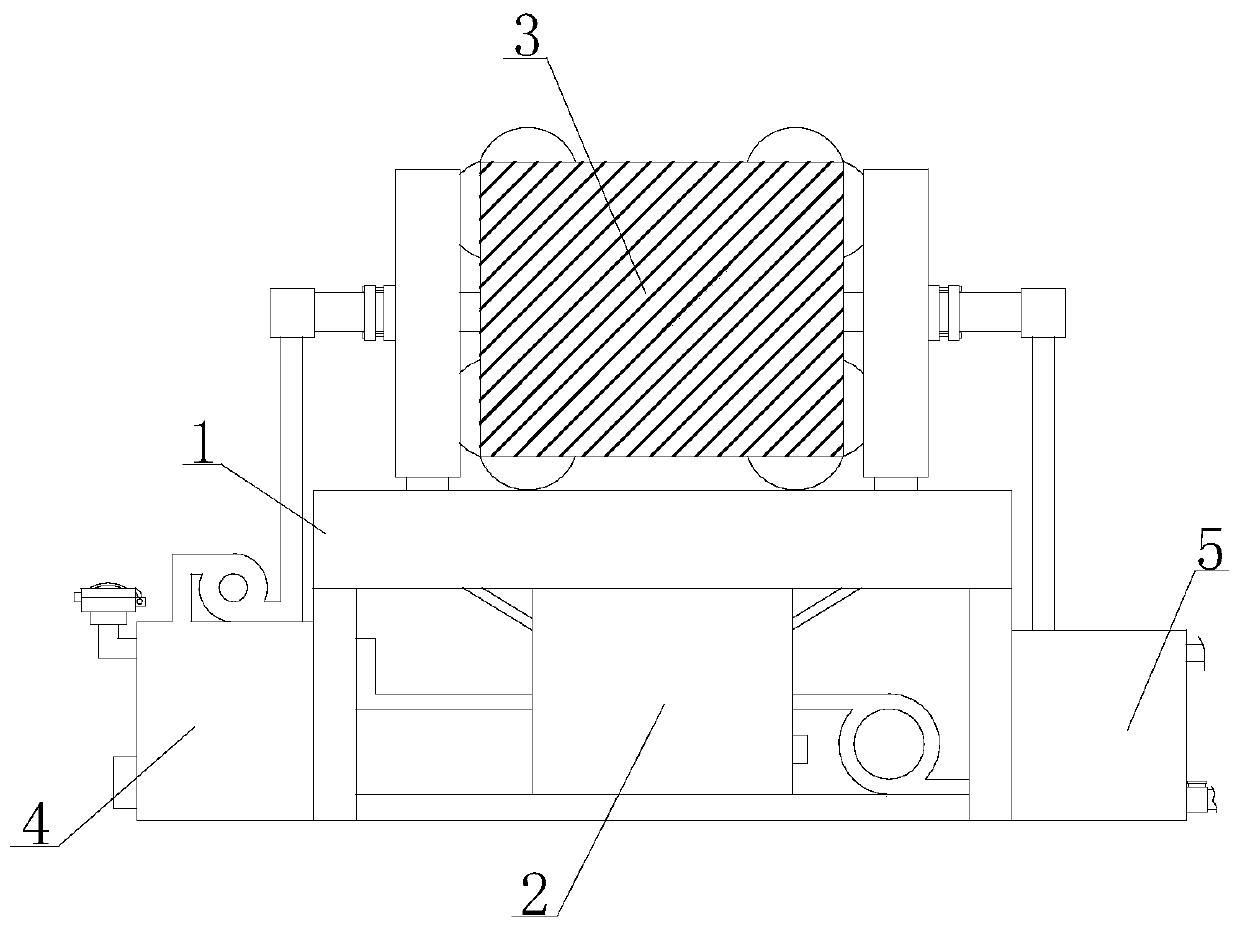 Automatic washing device for aluminum plate finned heat exchanger