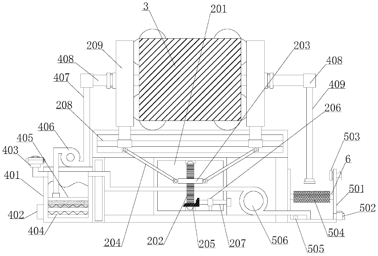 Automatic washing device for aluminum plate finned heat exchanger