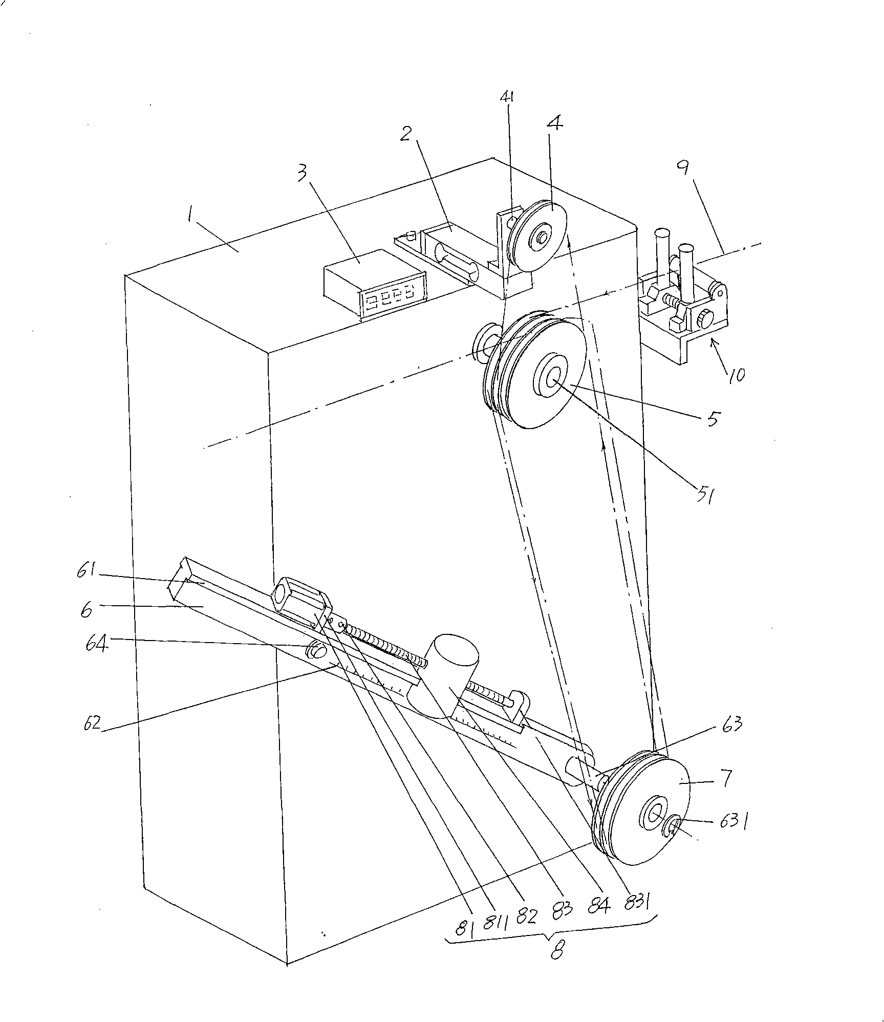 Apparatus for automatically regulating tension of conductor
