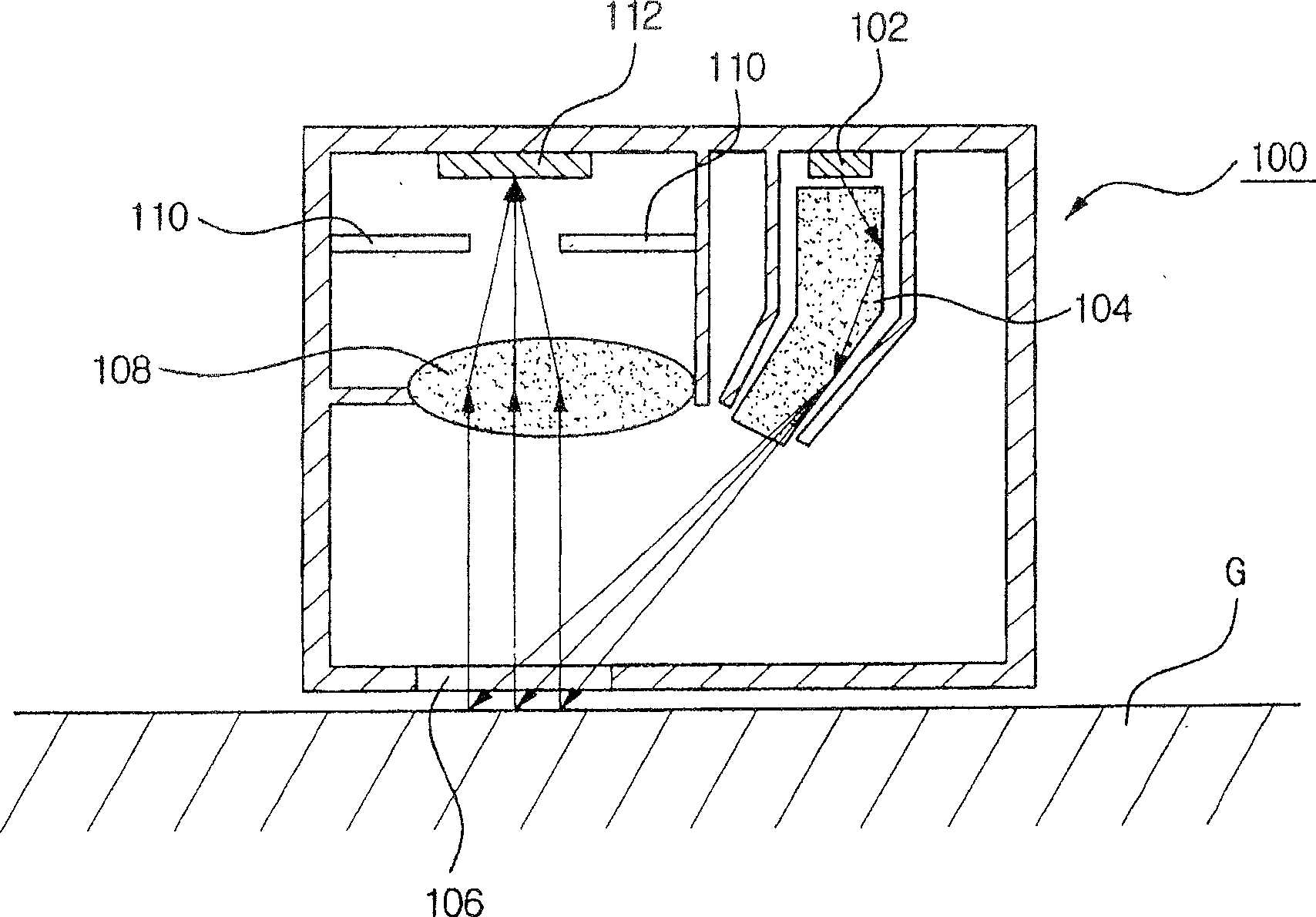 Optical pointing apparatus and personal portable device having the optical pointing apparatus