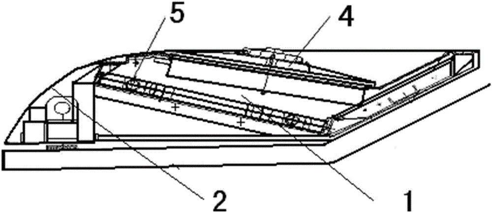 Sunken overhead passenger car air conditioner