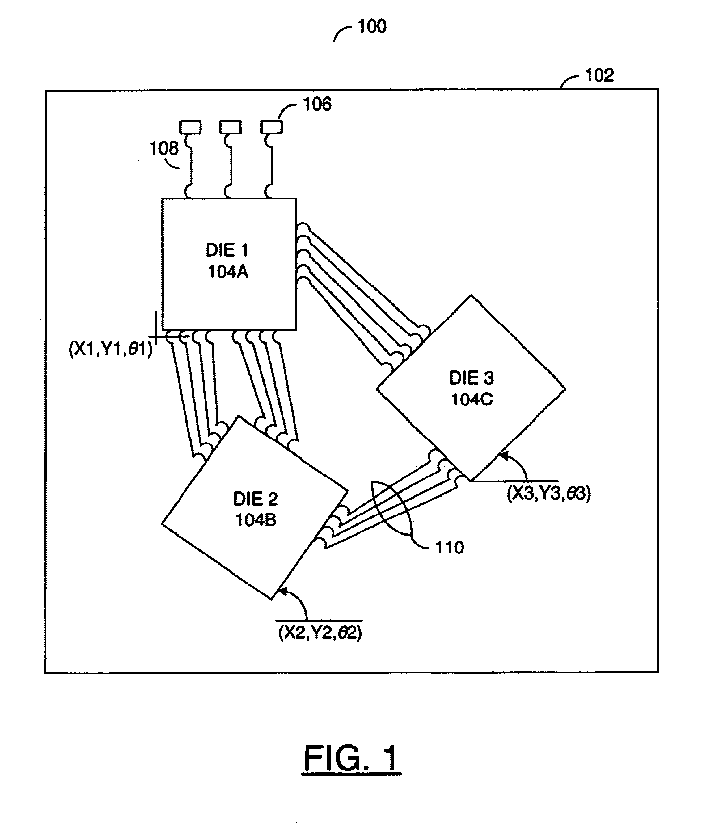 Method for determining die placement based on global routing architecture