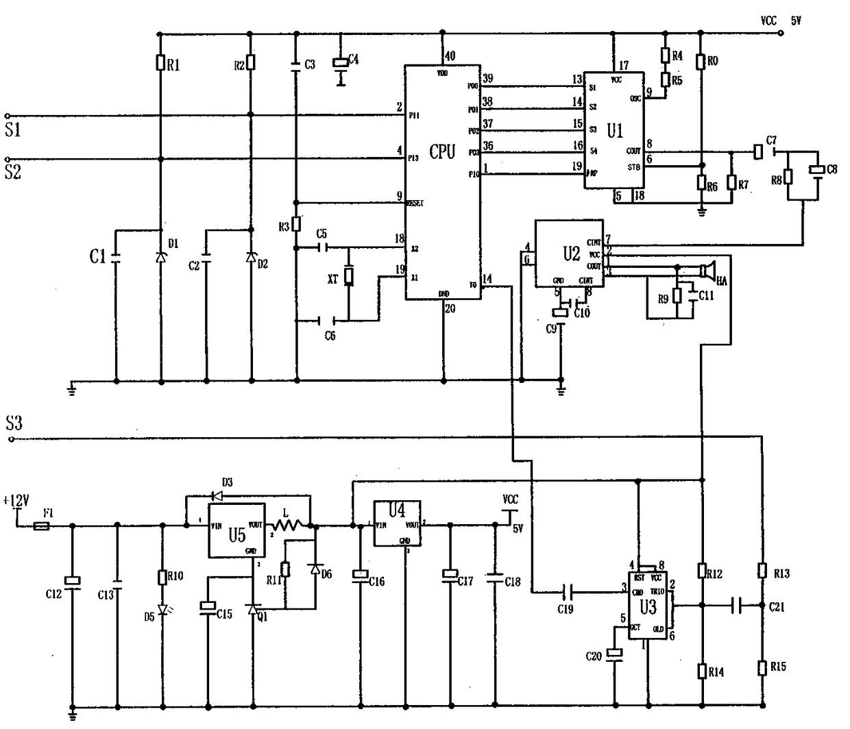 An early warning device capable of tracking front-end faults of vacuum brakes in automobiles