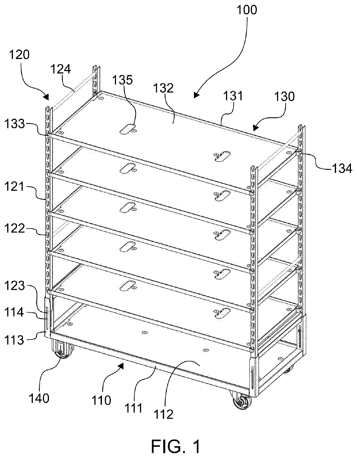 Roll container and logistics system comprising the same
