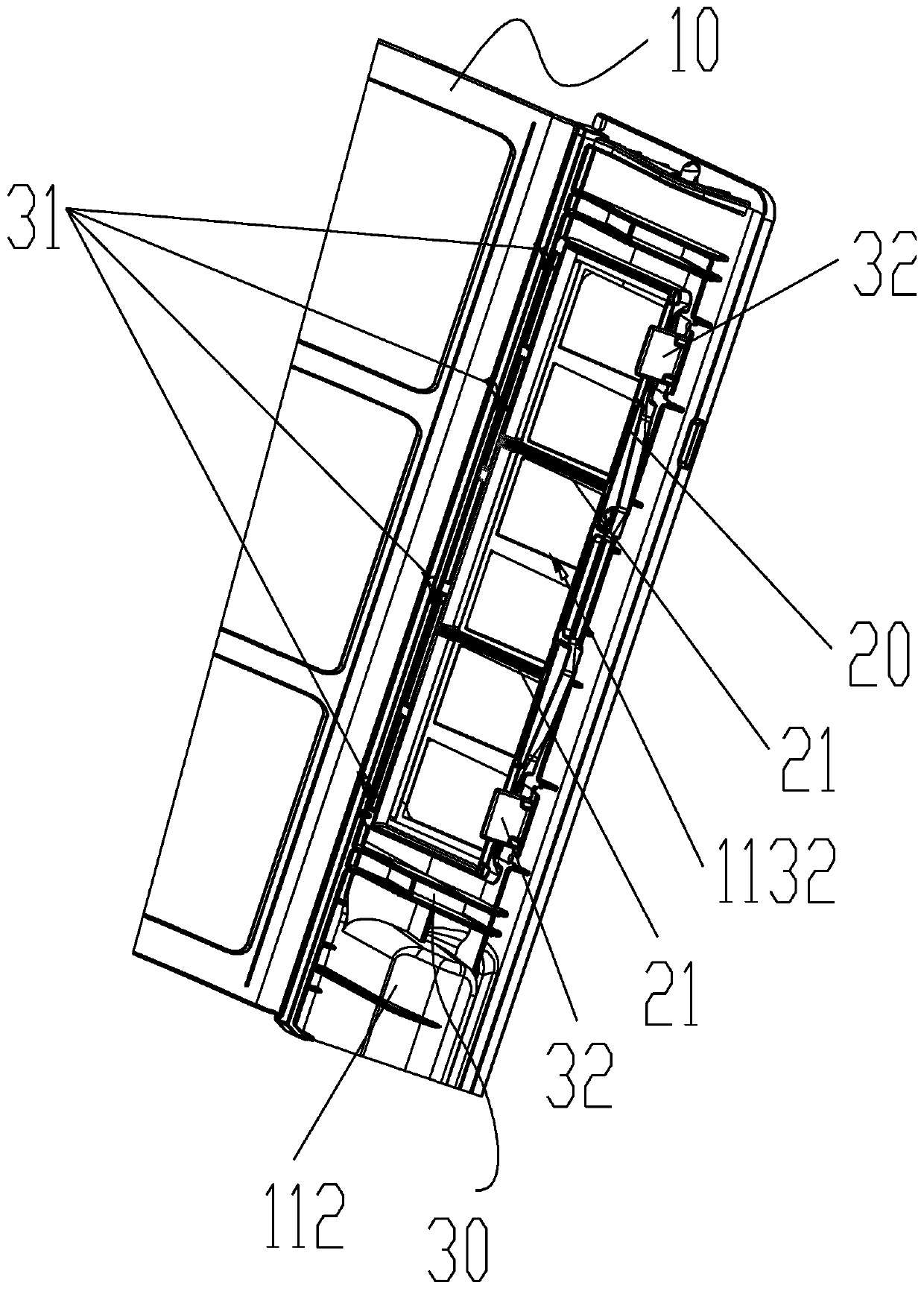 Filtering assembly, air inlet device and air conditioner indoor unit