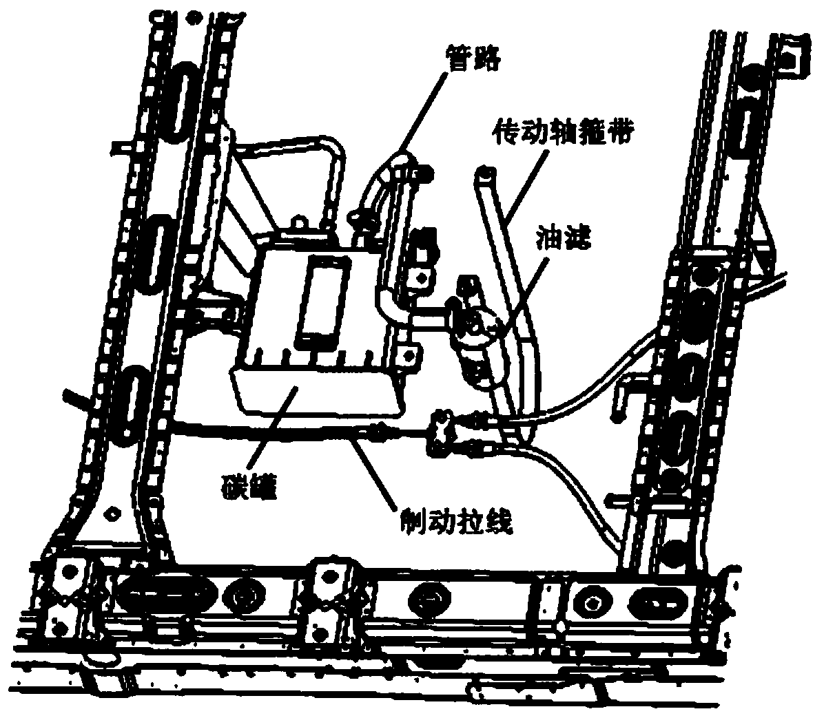 Lower body cross beam structure of micro-truck, and machining process thereof
