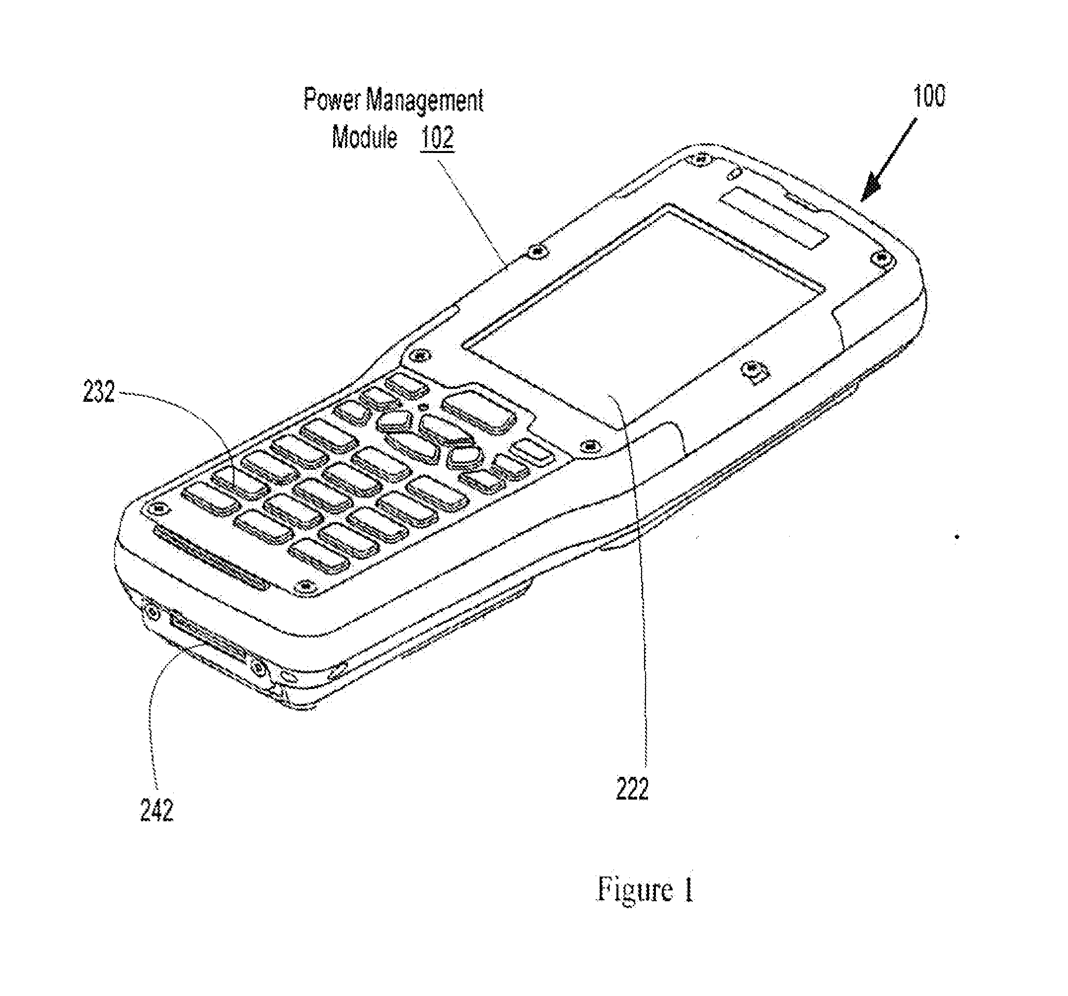 Method and apparatus for optimal allocation of operating power across multiple power domains of a handheld device