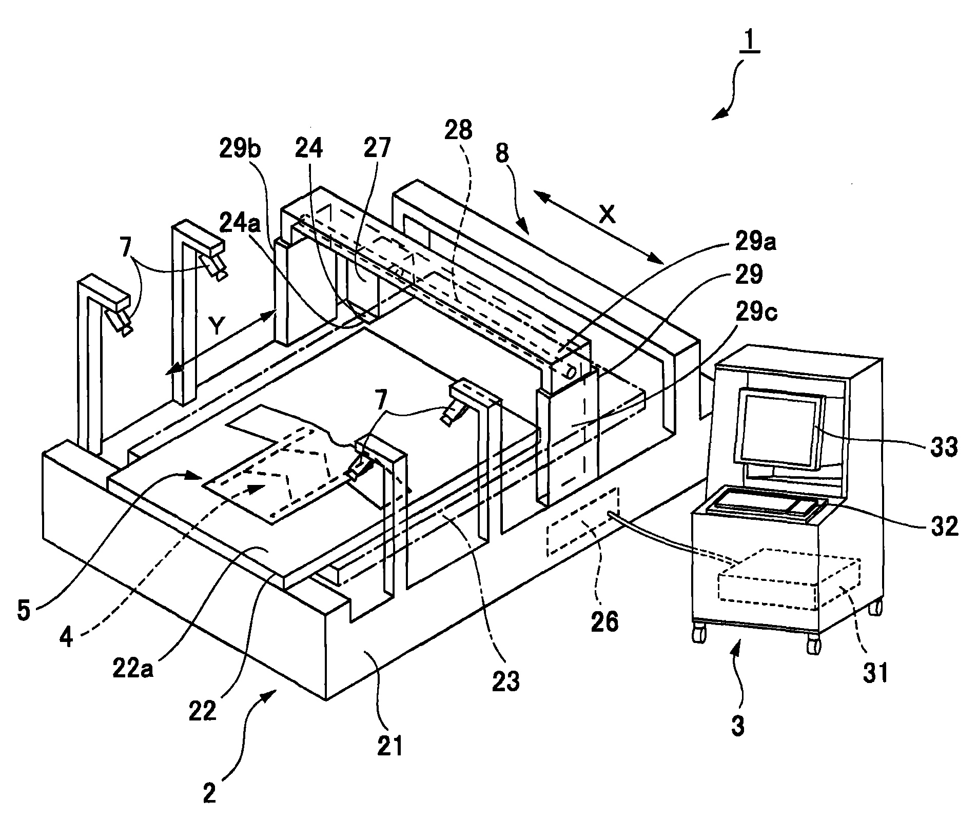 Clothing print method employing ink jet printer and clothing print system