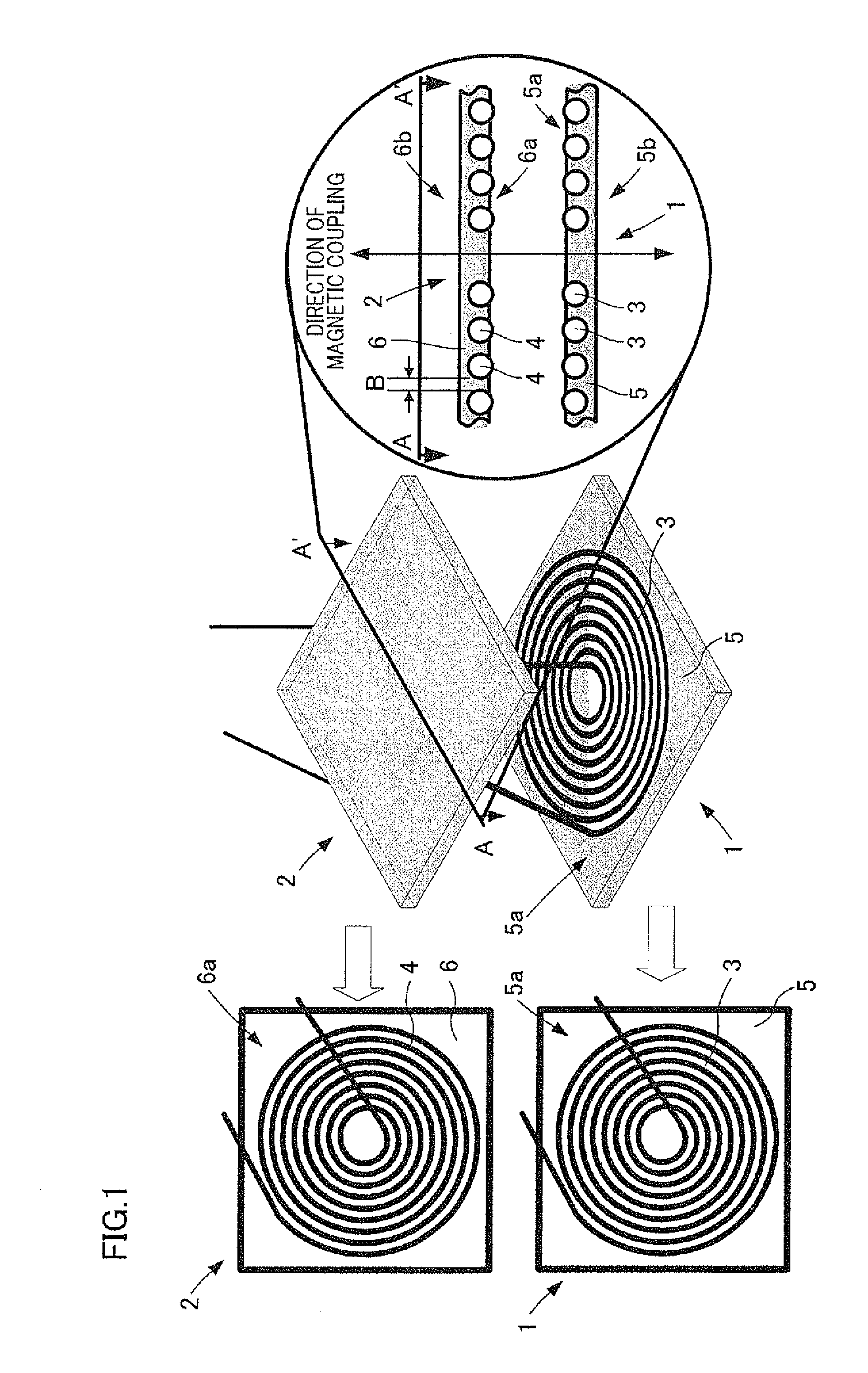 Magnetic element for wireless power transmission and method for manufacturing same