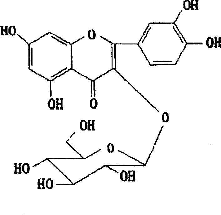 Medicinal use of quercetin-3-0-beta-D-glucancoside