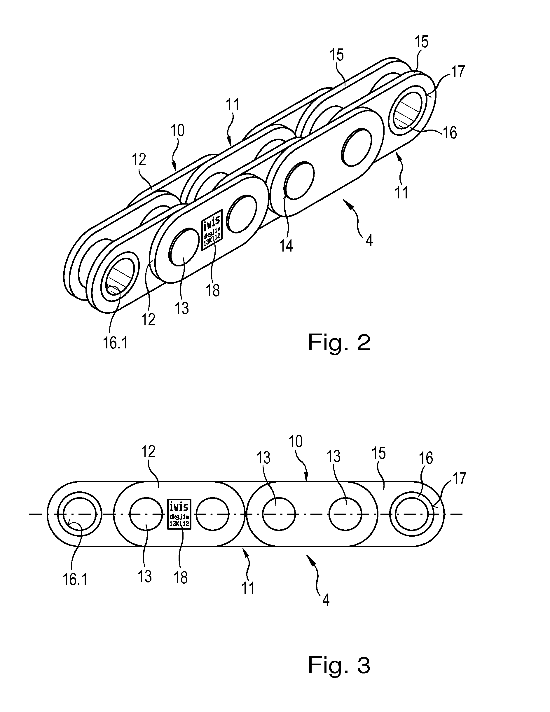 Marking labels for drive chains