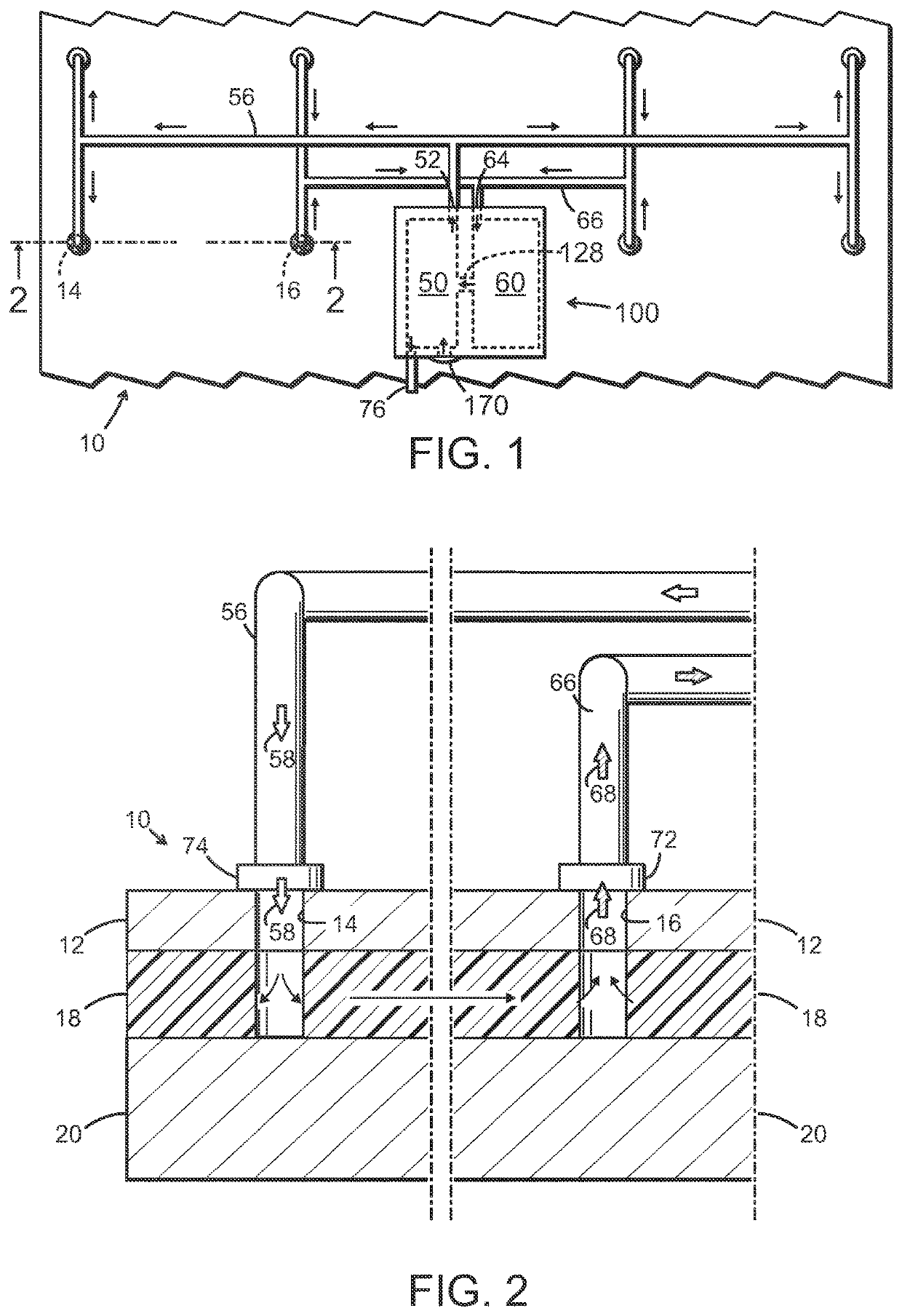 Method and arrangement in a floor structure drying process