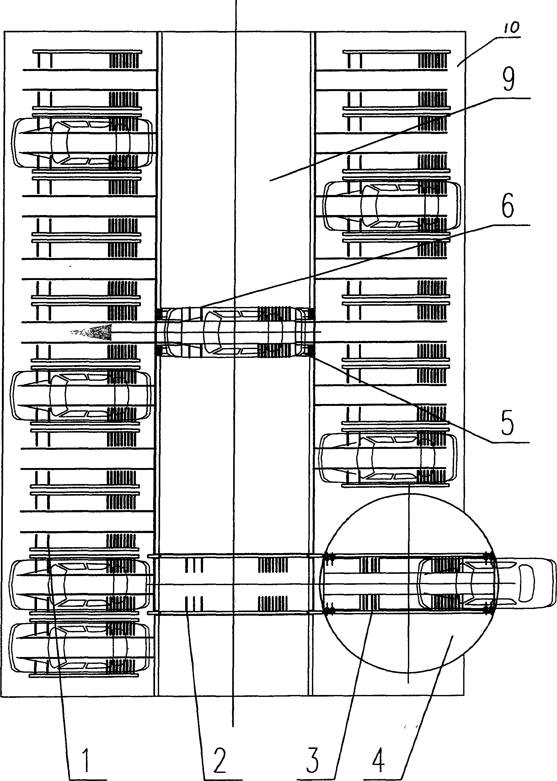 Novel plane-shifting type parking equipment