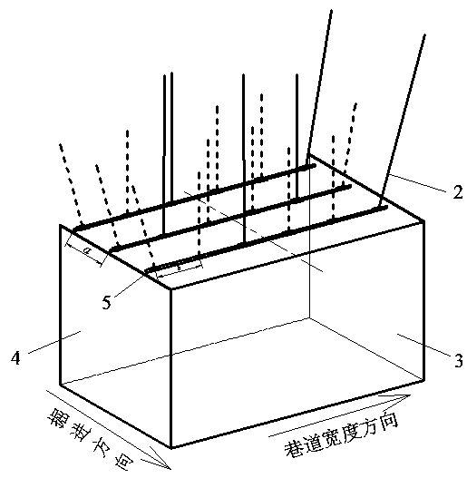 Inner pull anchor cable structure of long-span cutting top roadway-forming roof