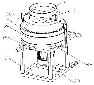 A stone mill flour machine