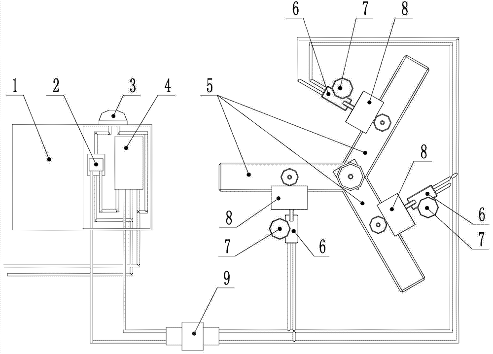 An automatic detection system for mold hot runner glue leakage