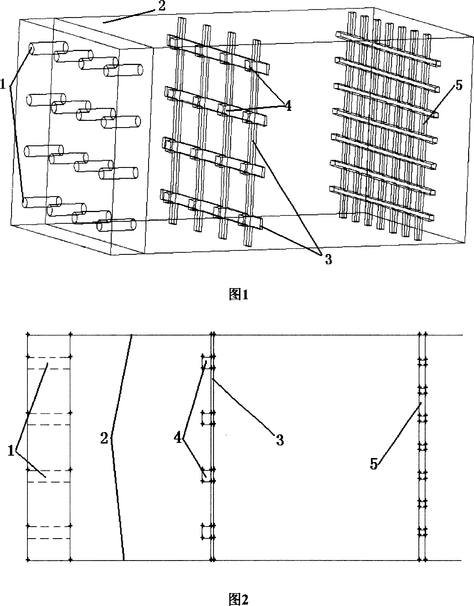 Composite rectifying device for current generating system of deep water basin
