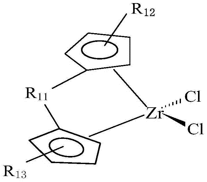 Three-activity-center composite catalyst, and method for preparing cycloolefin copolymer by using three-activity-center composite catalyst