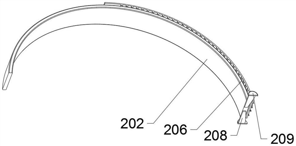 Windowless ring main unit internal contact temperature inspection device