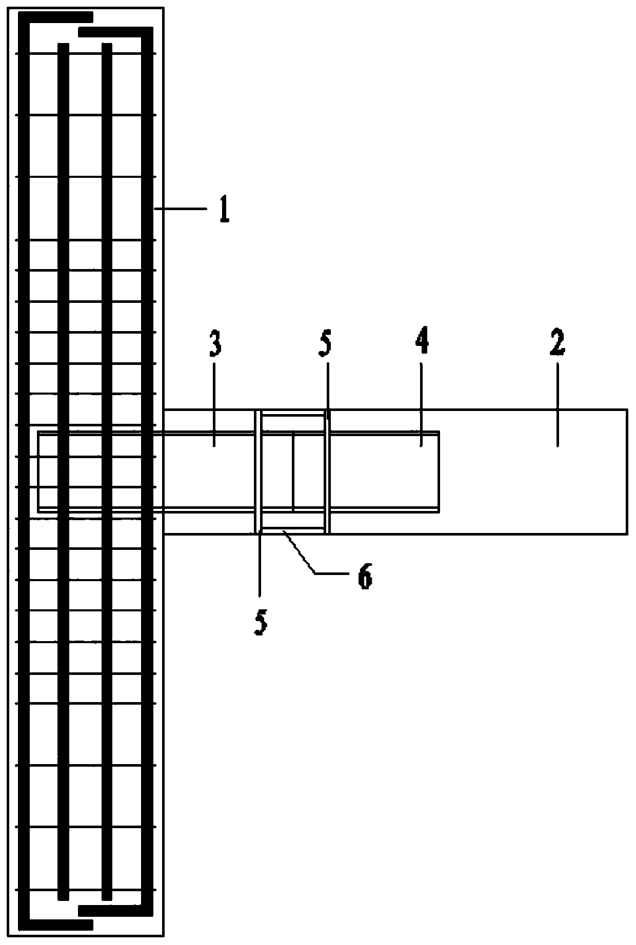 Embedded-type prefabricated steel RC frame beam-column joint