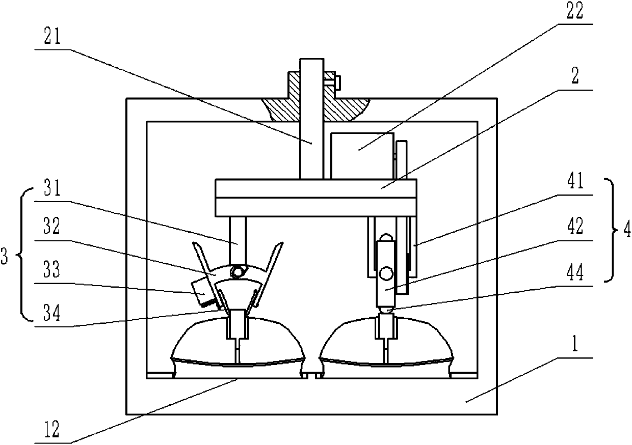 Device for testing service life of mouse wheel