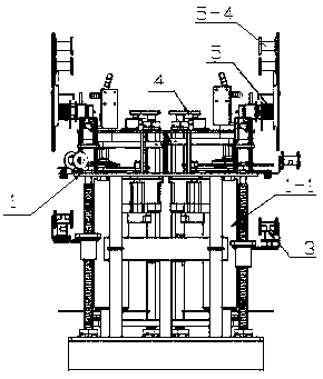 Two-channel vertical type edge curling machine