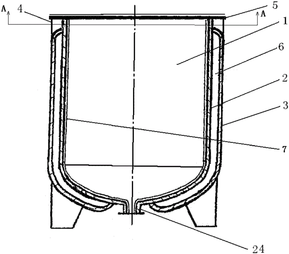 A glass-lined reaction tank and its manufacturing method