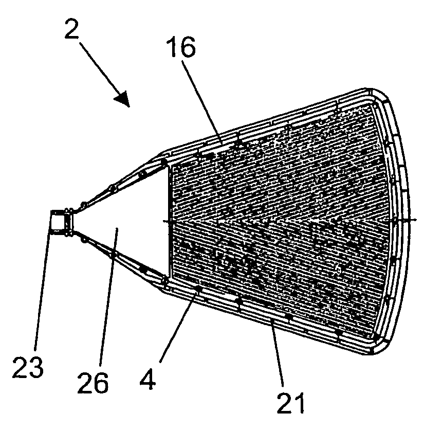 Sector for vacuum rotating filters and similars