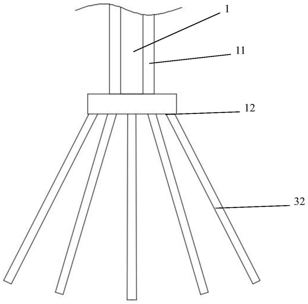 An optical fiber sleeve for a holmium laser lithotripsy device that protects kidney tissue