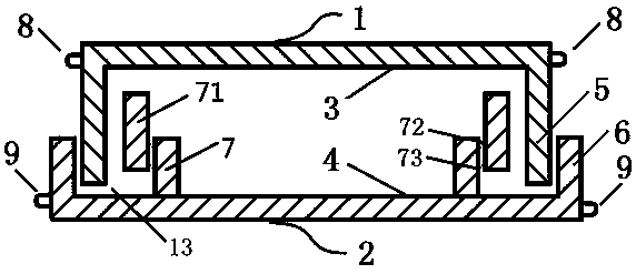 Pressing-out type leak-proof handheld grid counting based surface sampling culture dish