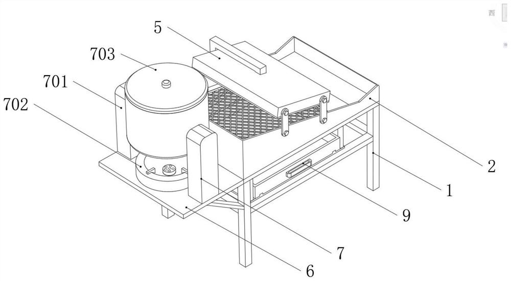 Novel popcorn processing equipment and processing method thereof