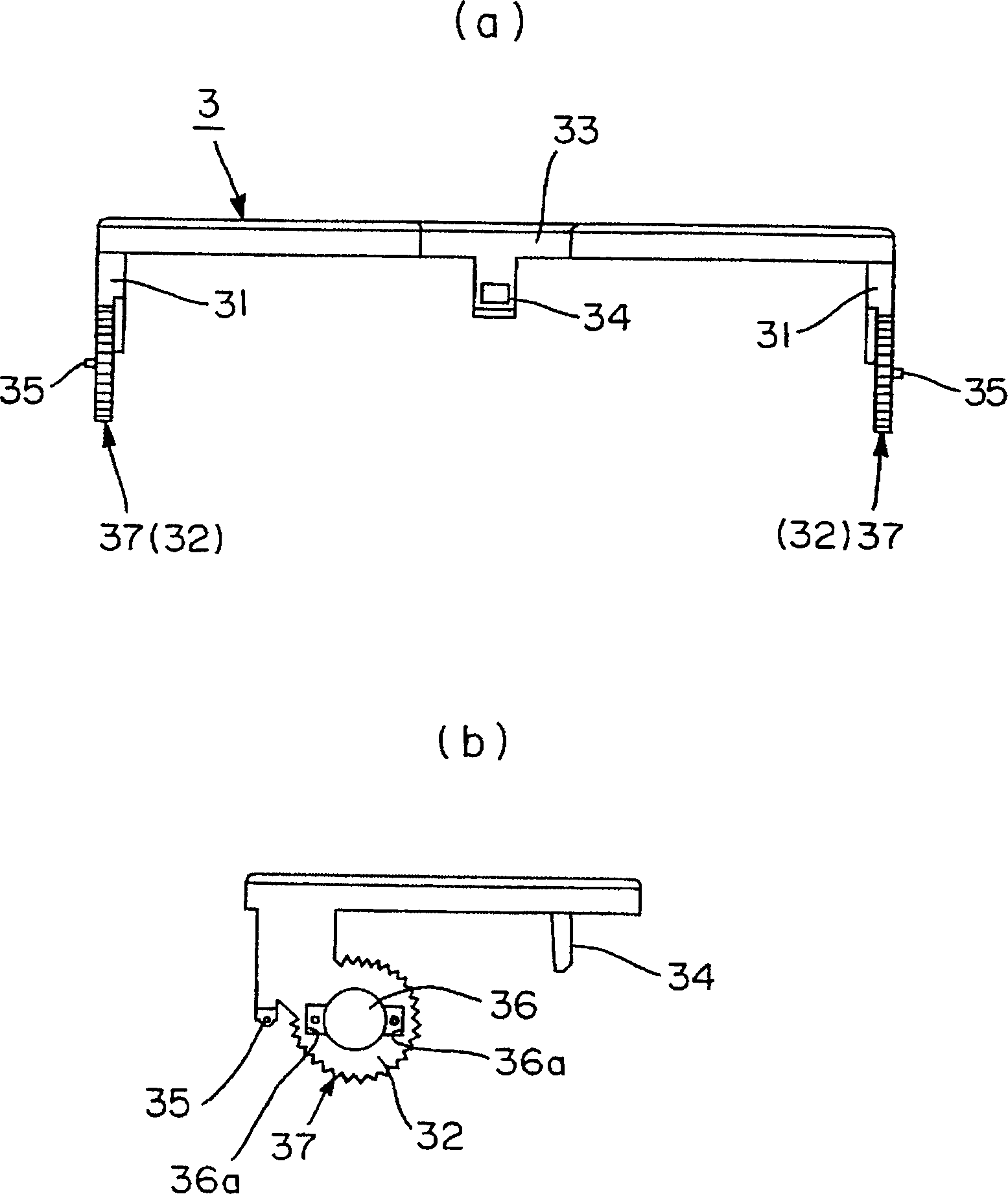 Door shutter mechanism and door shutter with the mechanism