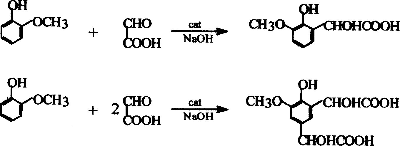 Method of synthesizing 3-methoxy-4-dydroxymandelic acid or 3-ethoxy-4-dydroxymandelic acid by acetaldehyde acid method