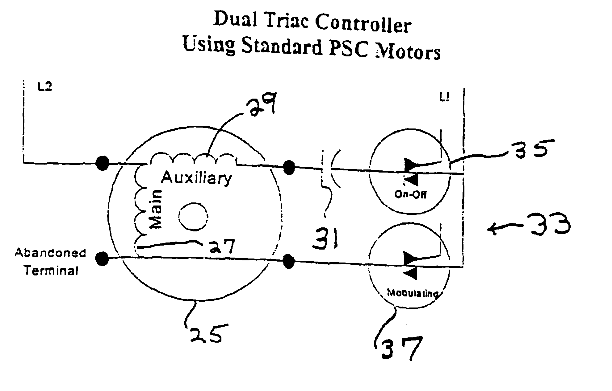 Variable speed controller for air moving applications using an AC induction motor