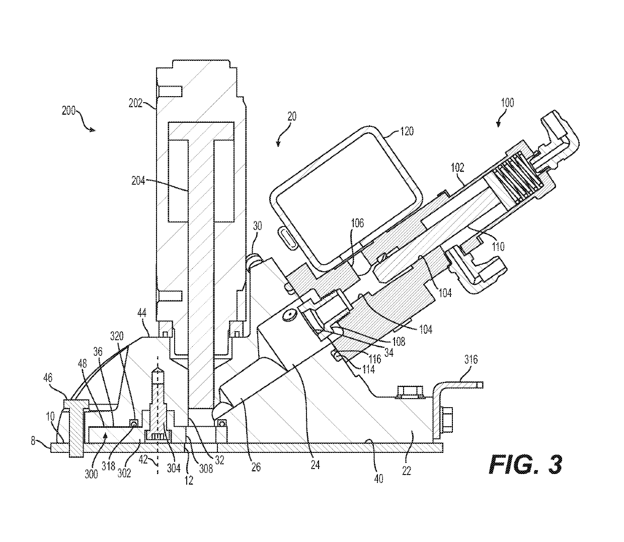 Foamed bitumen dispensing device