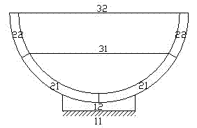 Deformation control cantilever mounting method for large-diameter upright annular structure