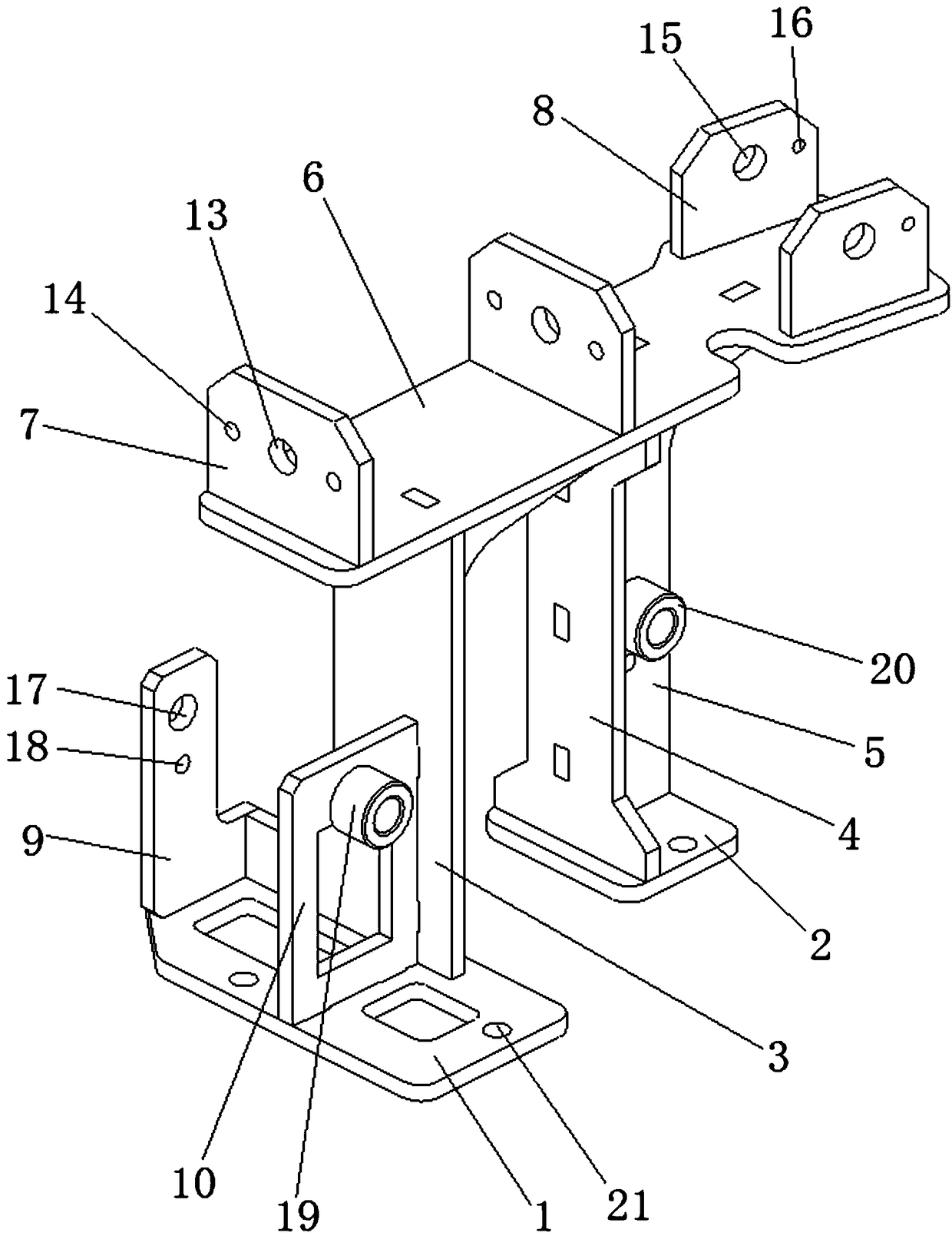 Special-shaped bearing support production method and bearing support produced through same